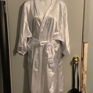 Bridal Robe With Nautical Anchor- never worn
